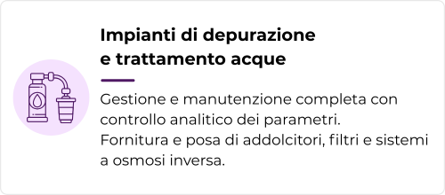 impianti tecnologici - Impianti di depurazione e trattamento acque