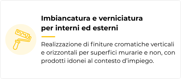 restyling di immobili - Imbiancatura e verniciatura per interni ed esterni