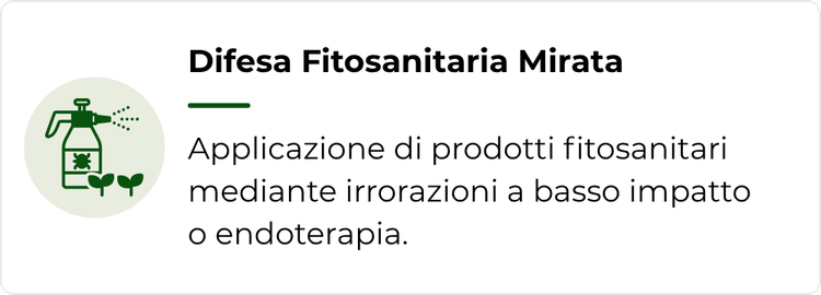 gestione e cura del verde - Difesa Fitosanitaria Mirata